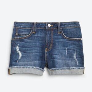 Just Black Romeo Distressed Cuffed Frayed Hem Denim Short, Size 29